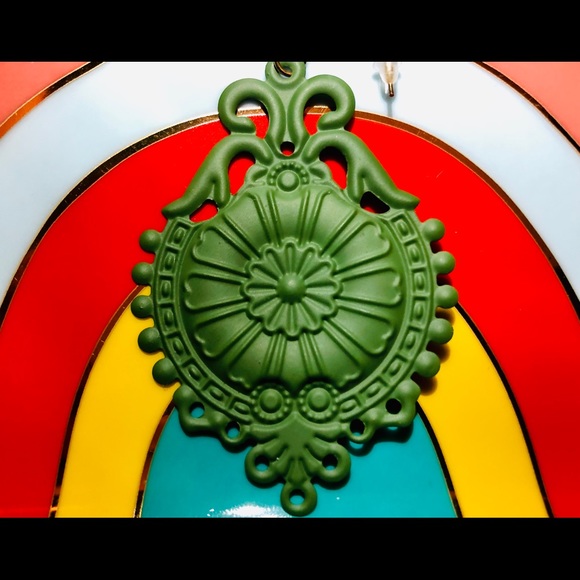 Funky Metal Dangling Earrings - Picture 3 of 4